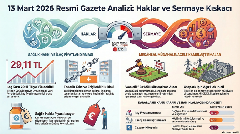 13 Mart 2026 tarihli, 33195 sayılı (ve dünkü 33194 sayılı) Resmi Gazete verileri
