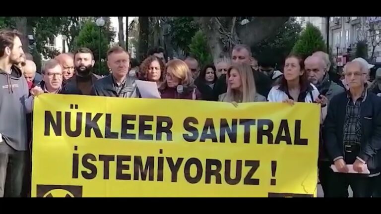 Emek ve Ekoloji Örgütleri Mersin Akkuyu Nükleer Santrali için Mersin’de