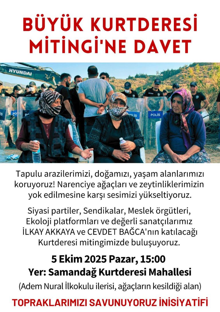 Büyük Kurtderesi Mitingi’ne Davet