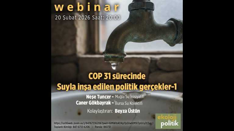 COP31 Sürecinde Suyla İnşa Edilen Politik Gerçekler-1