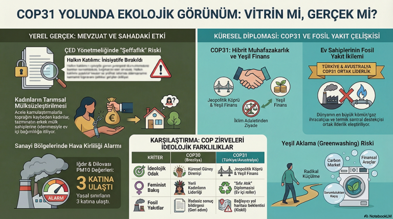 5 Mart 2026: Ekoloji ve COP31 Süreci Eleştirel Değerlendirme Raporu